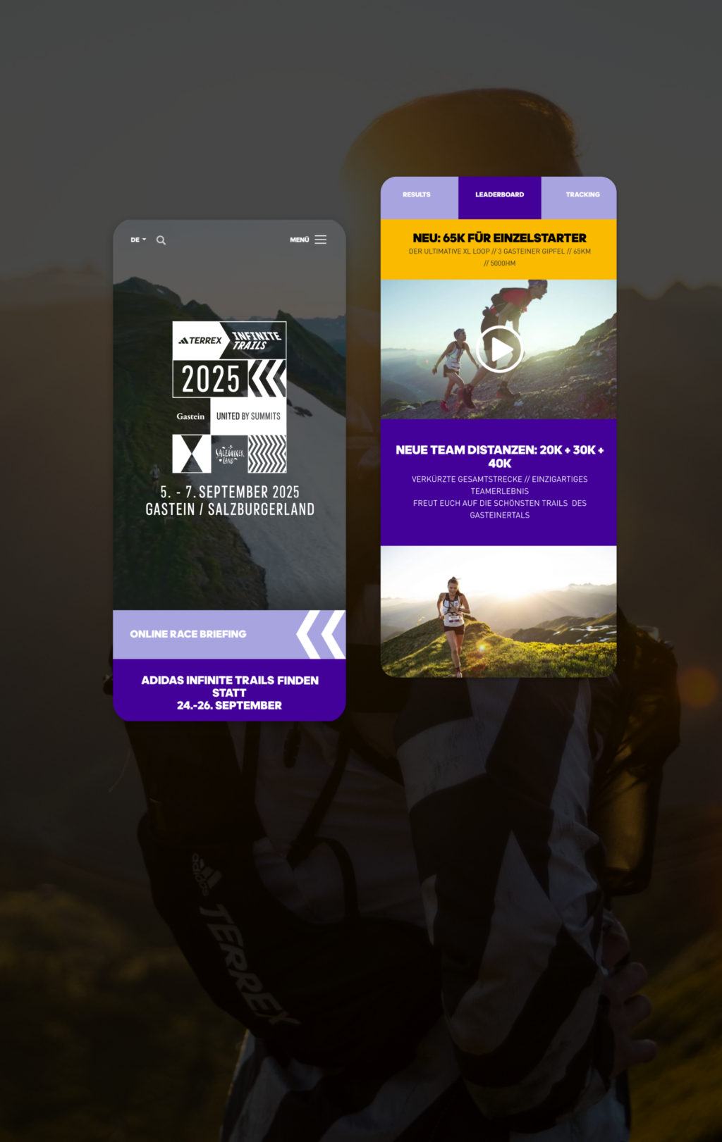 Corporate Website - adidas INFINITE TRAILS